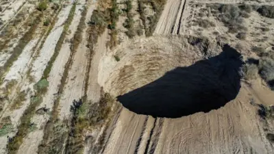 Cratera em Tierra Amarilla no Chile