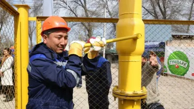 "Керамическая" жилмассивине 2017-жыл газ өткөрүлгөн