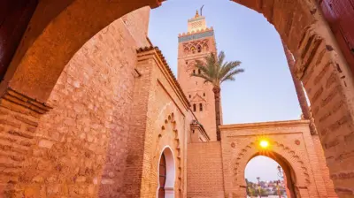 Mezquita Koutoubia en Marrakech, Marruecos