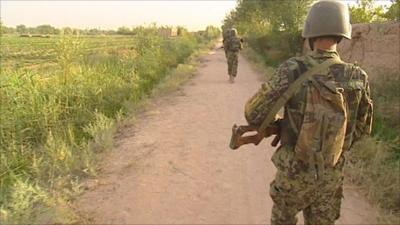 Library picture of British troops in Afghanistan