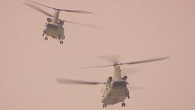 Chinook helicopters