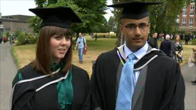 University of Birmingham graduate students Kim Anthony and Ash Sharma