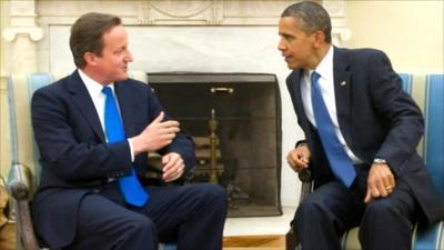 UK Prime Minister David Cameron (left) and US President Barack Obama