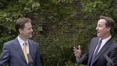 Nick Clegg and David Cameron