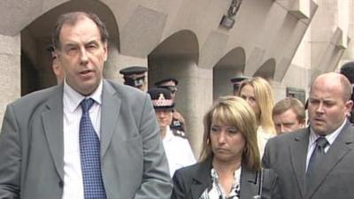 Bulger family lawyer with James Bulger's family