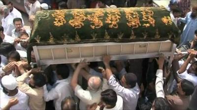 Funeral of air crash victim