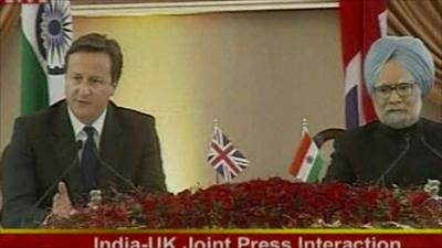 David Cameron and Manmohan Singh