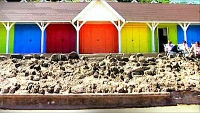 Beach huts