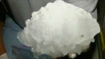 Giant hailstone