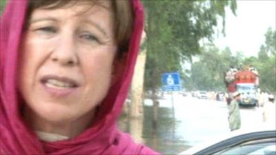 The BBC's Lyse Doucet in north-west Pakistan