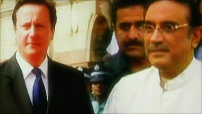 David Cameron and Asif Ali Zardari