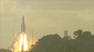 Ariane rocket launch