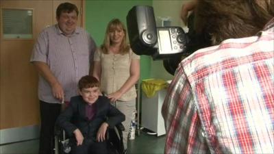 Ciaran Finn-Lynch and family