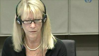 Carole White testifies at The Hague