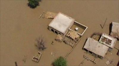 Flooded areas of Pakistan