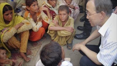 UN Secretary General Ban Ki-moon in Pakistan