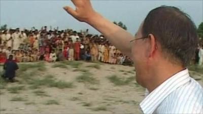 UN Secretary General Ban Ki-moon in Pakistan