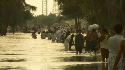 Pakistani flood victims