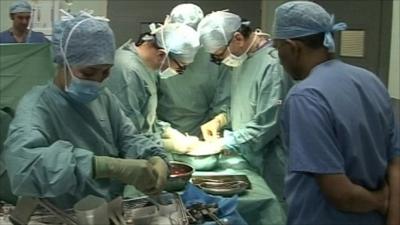 A kidney operation