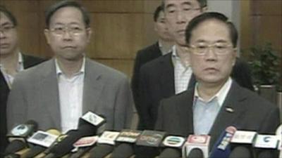 Hong Kong chief executive Donald Tsang