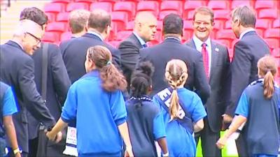 Fifa team visit Wembly