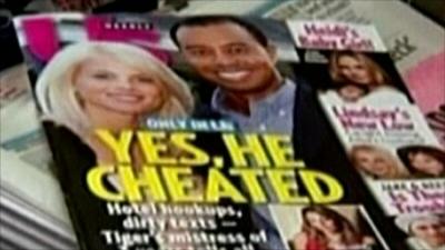 An American magazine headline: "Yes he cheated"