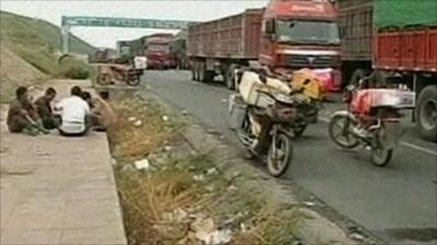 China traffic jam