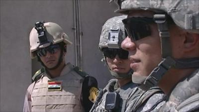 Joint US and Iraqi patrol