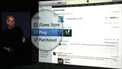 Steve Jobs announces Apple's new social network Ping