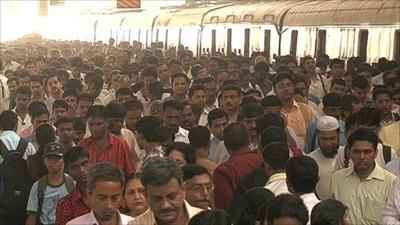 Mumbai train station