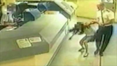 CCTV image of the incident