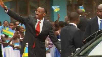 Newly re-elected Rwandan President Paul Kagame