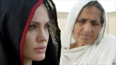 Angelina Jolie in Nowshera