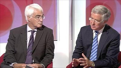 Alistair Darling and Michael Fallon