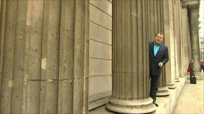 BBC's Declan Curry at the Bank of England