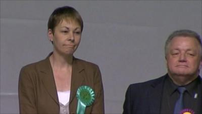 Caroline Lucas on election night