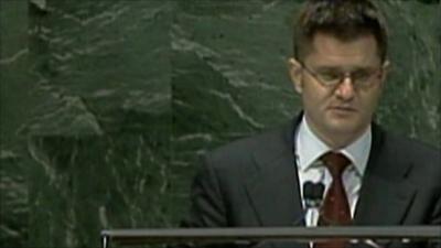 Serbian Foreign Minister Vuk Jeremic