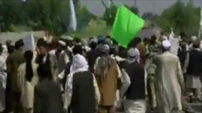 Protesters in Afghanistan