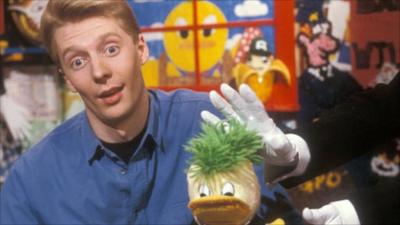Andy Crane and Edd the Duck