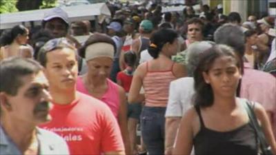 Busy Cuban street