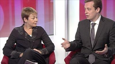 Caroline Lucas and Matthew Sinclsir