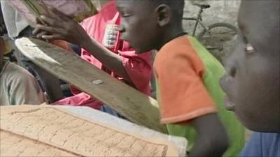 Boys in a Senegalese daraa