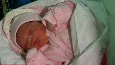 Newborn baby Esperanza