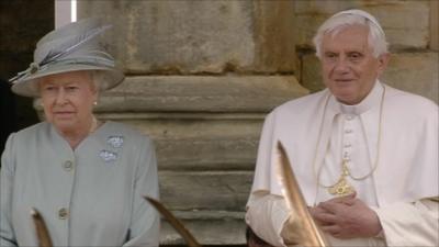 The Queen and Pope Benedict