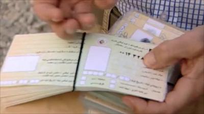 Fake voting cards in Afghanistan