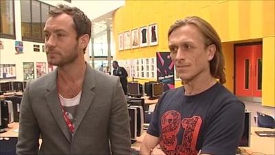 Jude Law and Jeremy Gilley