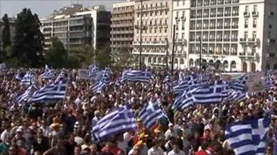 Truck drivers' protest in Greece