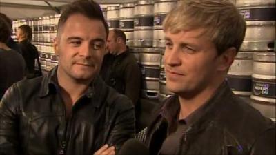 Westlife's Shane and Kian