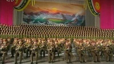 Ceremony in North Korea