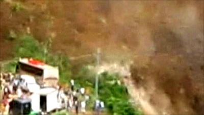Mudslide strikes Colombia